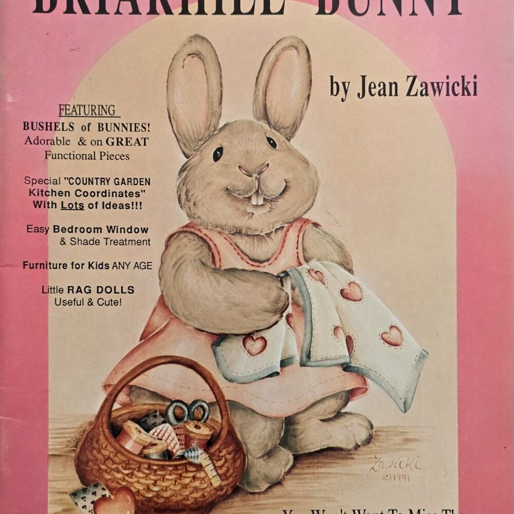 Briar Hill Bunny Folk Painting Instruction And Designs By Jean Zawicki 1991 Maga